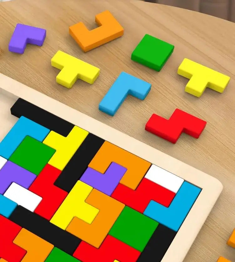 Colorful Wooden Tangram Puzzle – photo 3