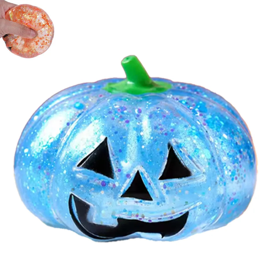 Glitter Pumpkin Squishy Balls – squishy toy photo 10