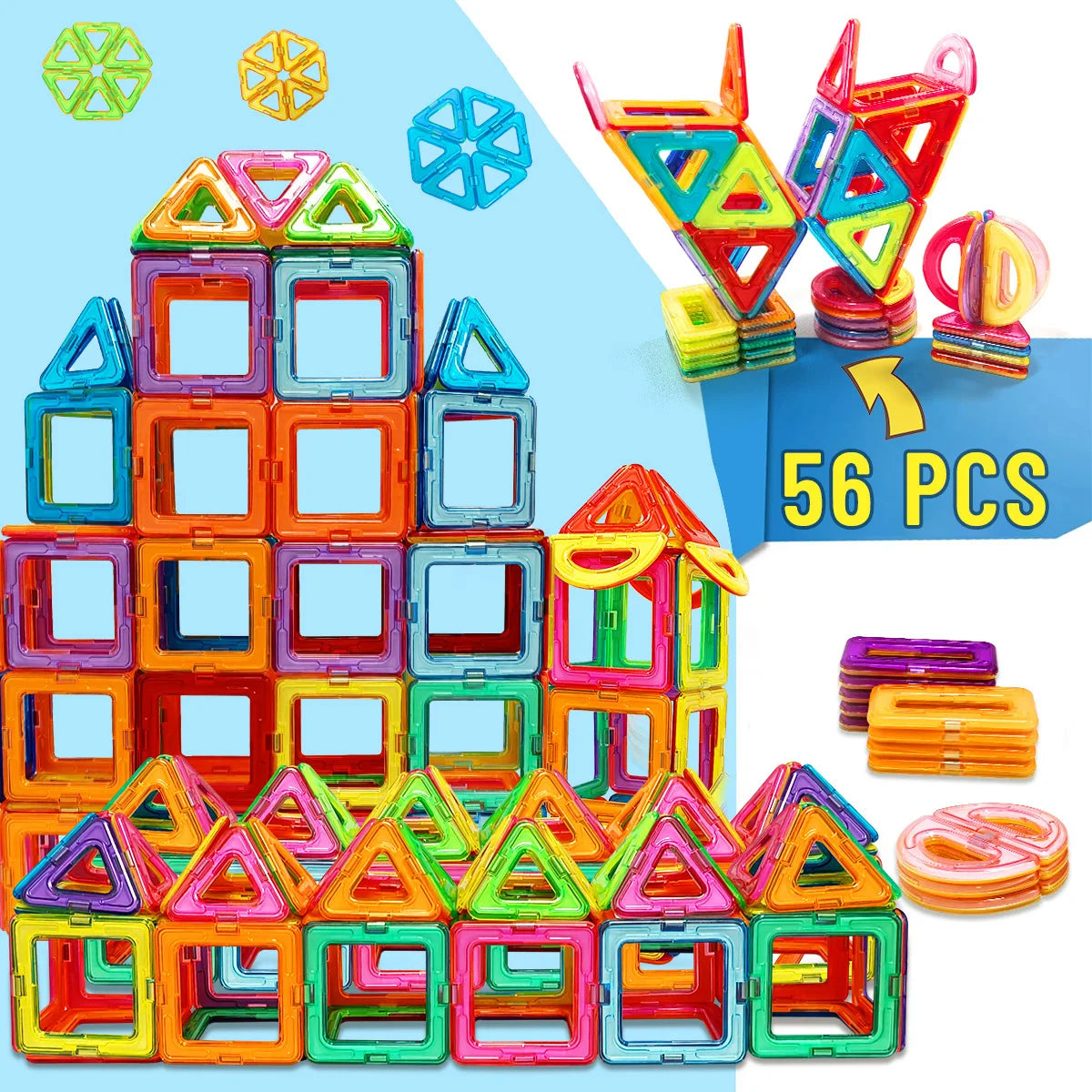 Magnetic Building Blocks Set for Kids – photo 2