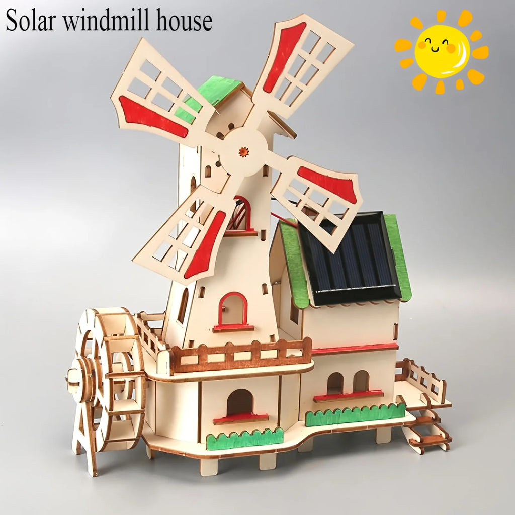 Solar-Powered Car & Lunar Rover DIY Wooden Model Kits – stem kit photo 20