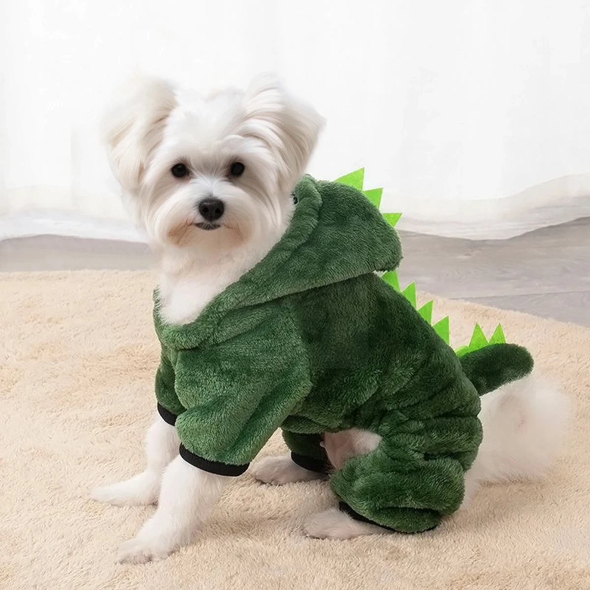 Dinosaur Pet Costume Hoodie – pet apparel photo 2