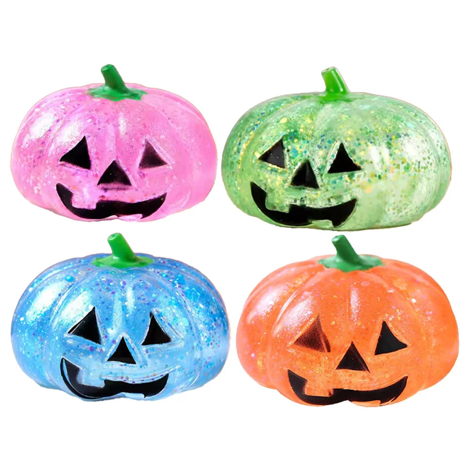 Glitter Pumpkin Squishy Balls – squishy toy photo 6