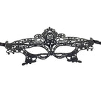 Black Lace Venetian Masquerade Eye Mask – costume mask photo 4