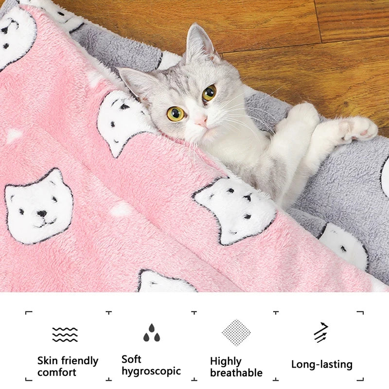 Thick Plush Pet Mat for Cats & Dogs – pet beds photo 5