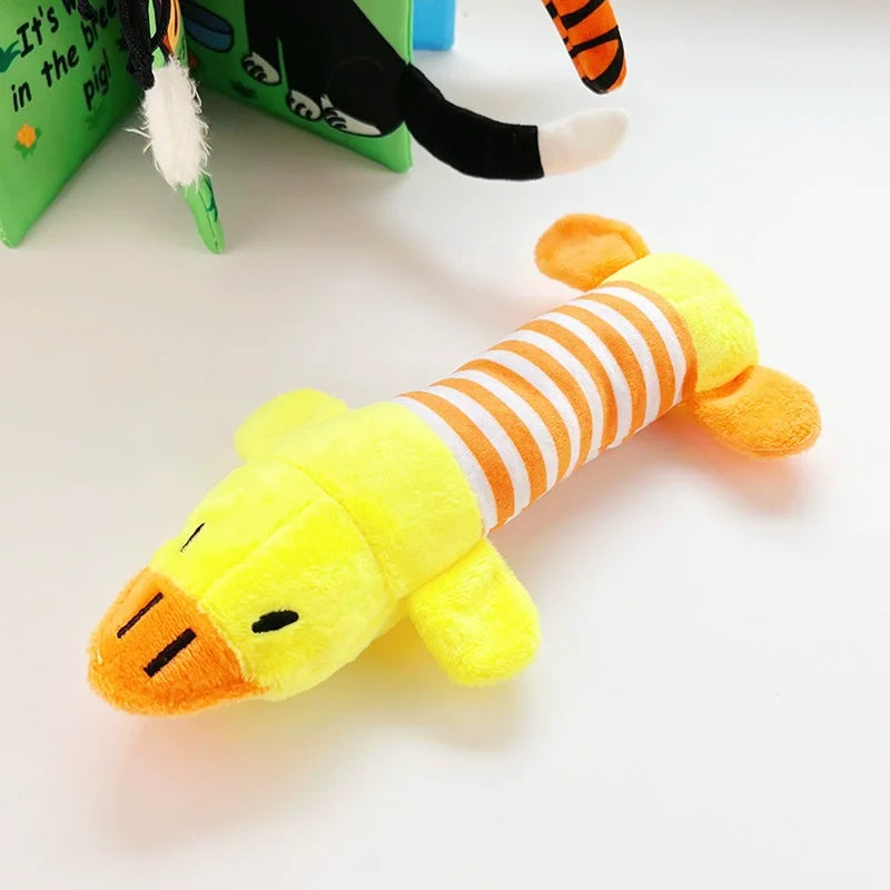 Plush Duck Squeaky Dog Toy – photo 10