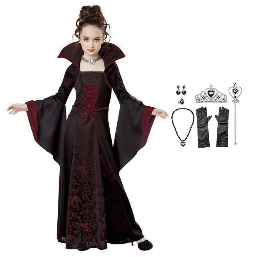 Girls Vampire Tutu Dress Costume – kids costume photo 9