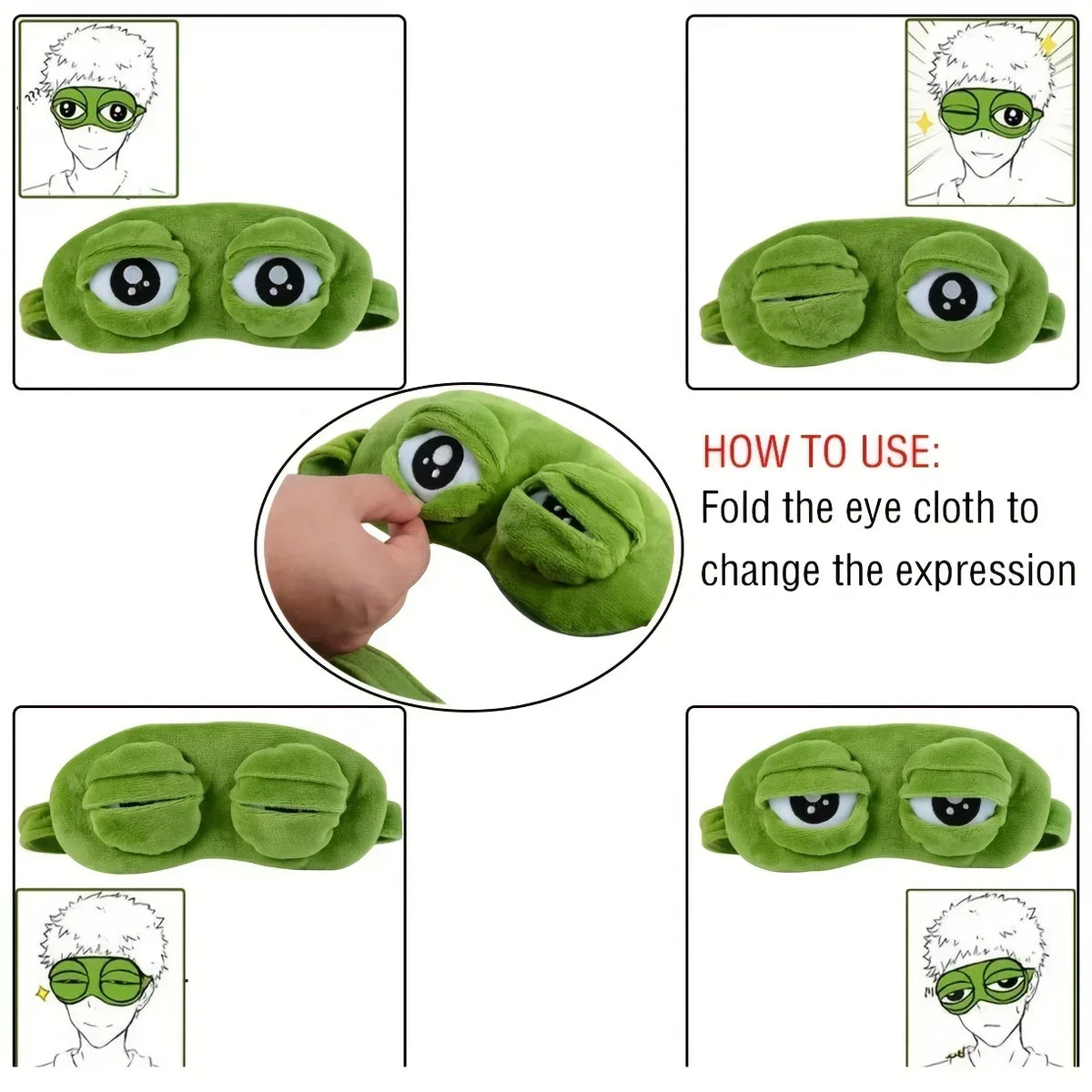 Cute 3D Frog Sleep Mask – photo 5
