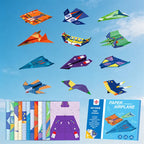 36-Sheet Paper Airplane Origami Kit – 12 Glider Designs with Video Tutorials | STEM Craft Activity & Party Favor Gift for Kid