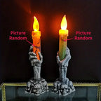 Halloween Skeleton Hand LED Candle – halloween decor photo 4