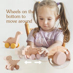 Wooden Dinosaur & Car Teether Toy – baby teether photo 2