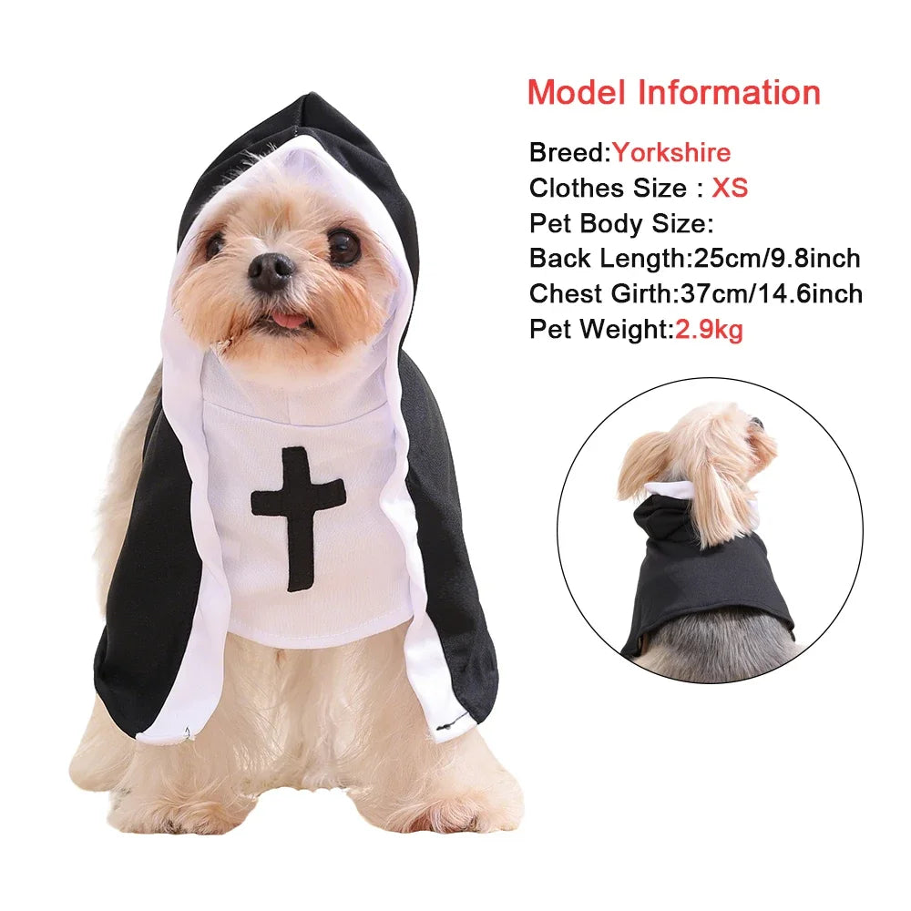 Pet Nun Costume for Cats & Small Dogs – pet apparel photo 5