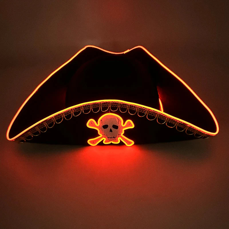 LED Light-Up Pirate Hat & Party Mask – costume accessories photo 4