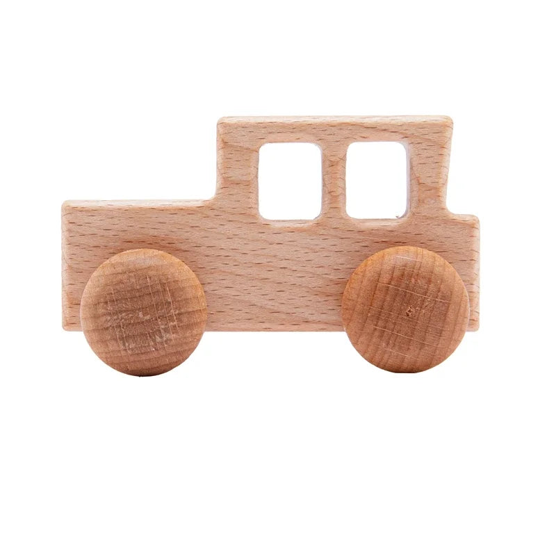 Wooden Dinosaur & Car Teether Toy – baby teether photo 12