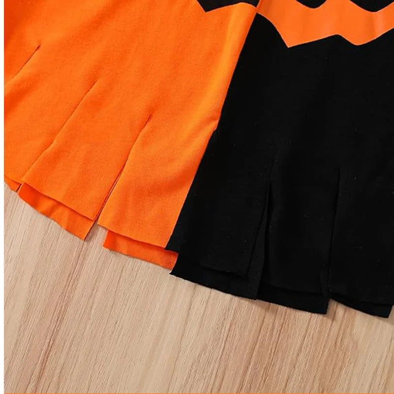 Pumpkin & Bat Halloween Cloak with Hat – costume photo 5