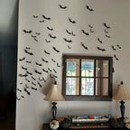 3D Black Bat Wall Stickers – halloween decor photo 3