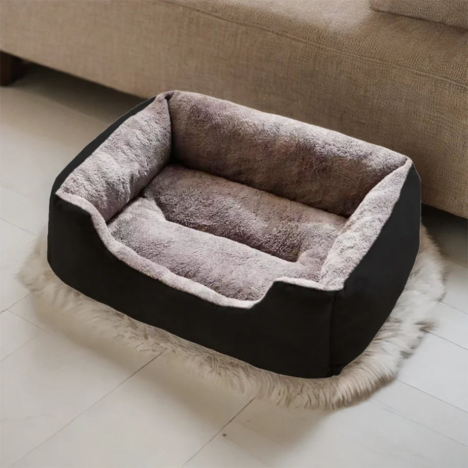 Soft Plush Cat Bed Basket – pet bed photo 5