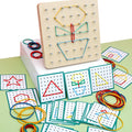 Wooden Geoboard with Pattern Cards – educational toy photo 7