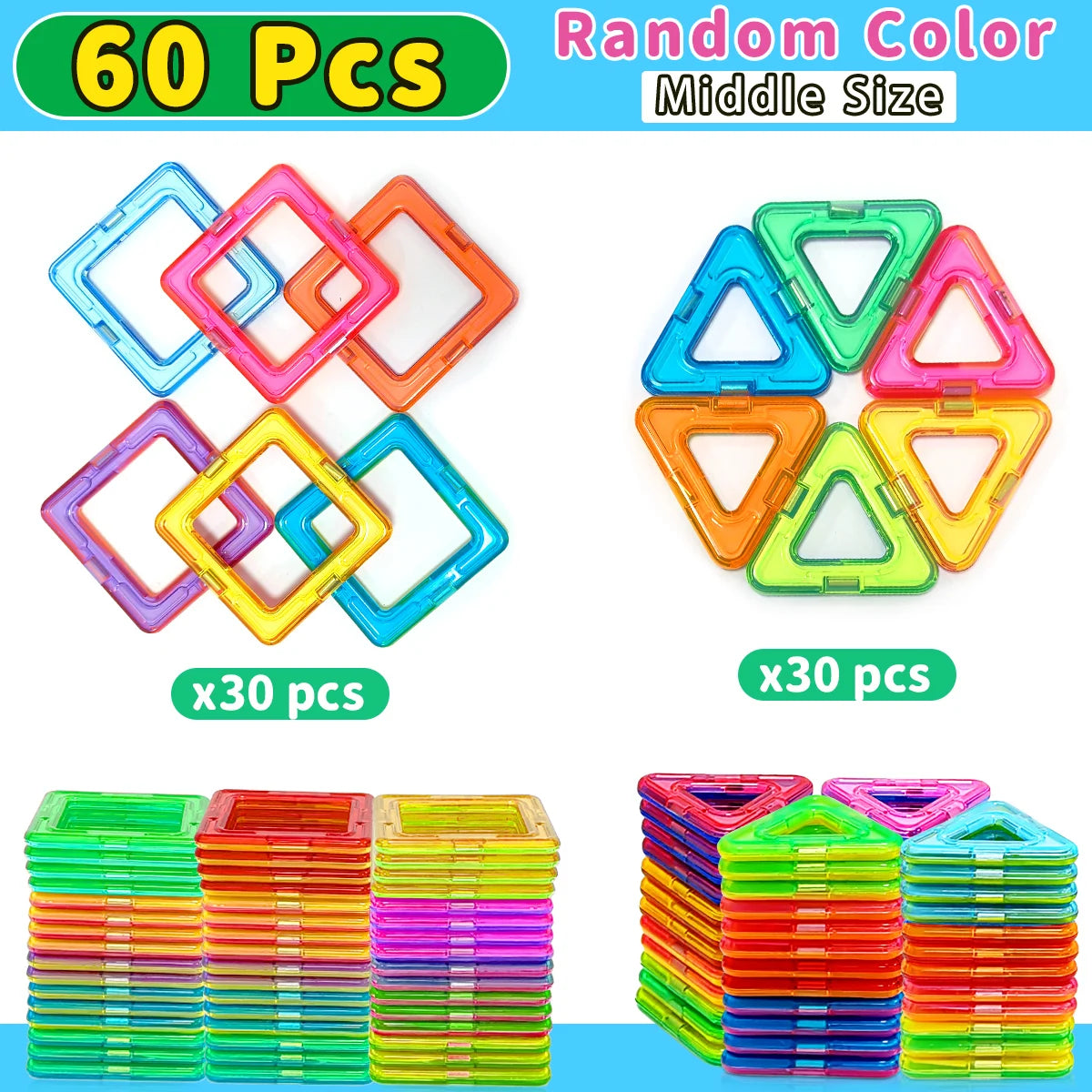 Magnetic Building Blocks Set for Kids – photo 11