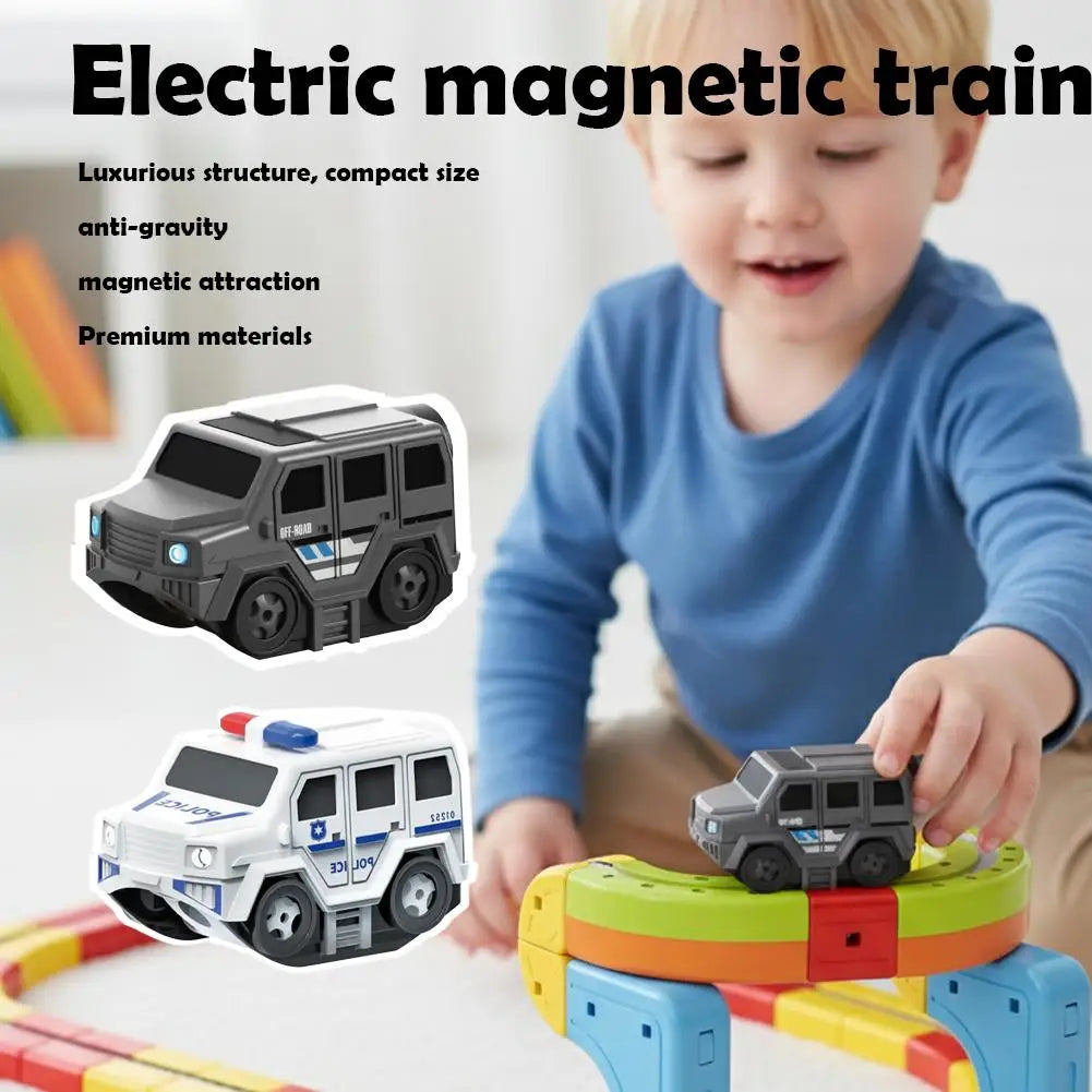 Anti-Gravity Magnetic Electric Car for Magnetic Tile Tracks – toy car photo 6