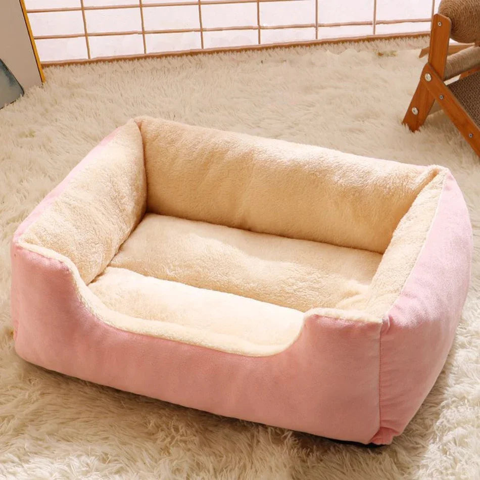 Soft Plush Cat Bed Basket – pet bed photo 6