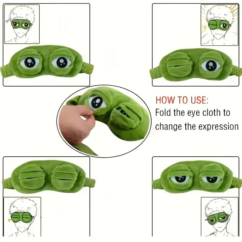 3D Sad Frog Sleep Mask – photo 6