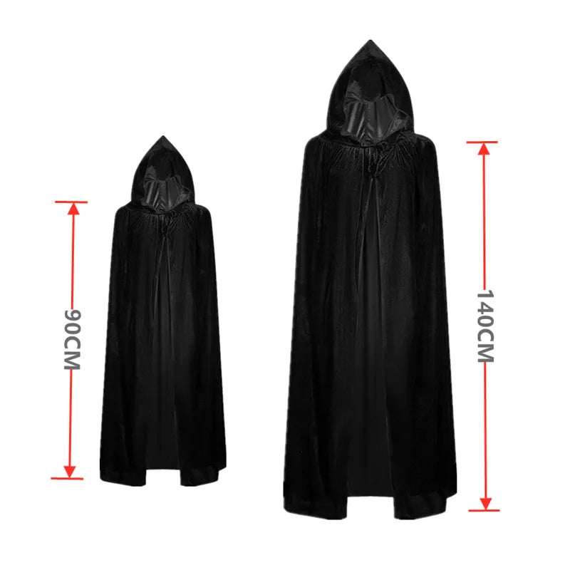 Kids Grim Reaper Costume with Glowing Red Eyes – kids costume photo 3