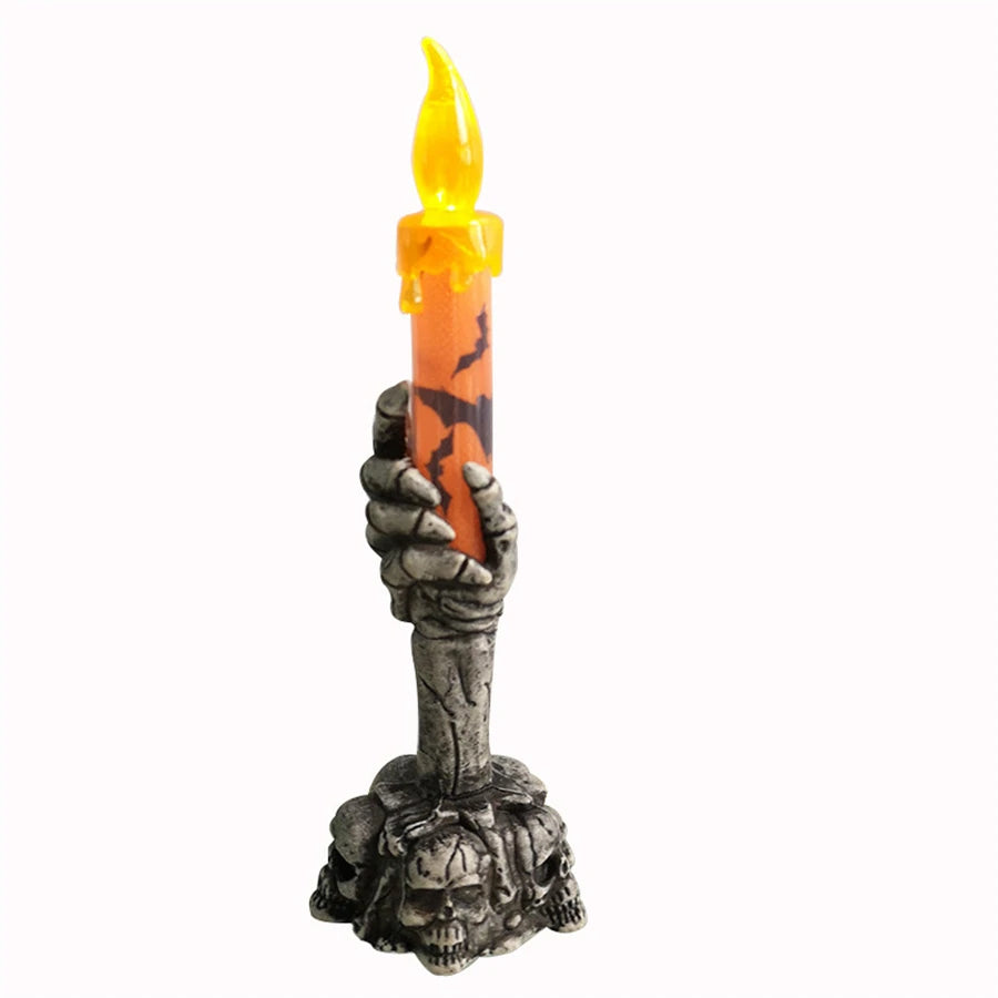 Halloween Skeleton Hand LED Candle – halloween decor photo 6