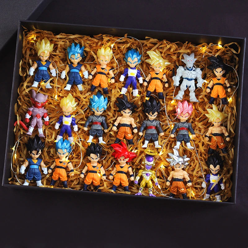 Dragon Ball Z Action Figure Sets – Goku, Gohan, Vegeta, Broly, Piccolo & Majin Buu, 13 to 21 Figures