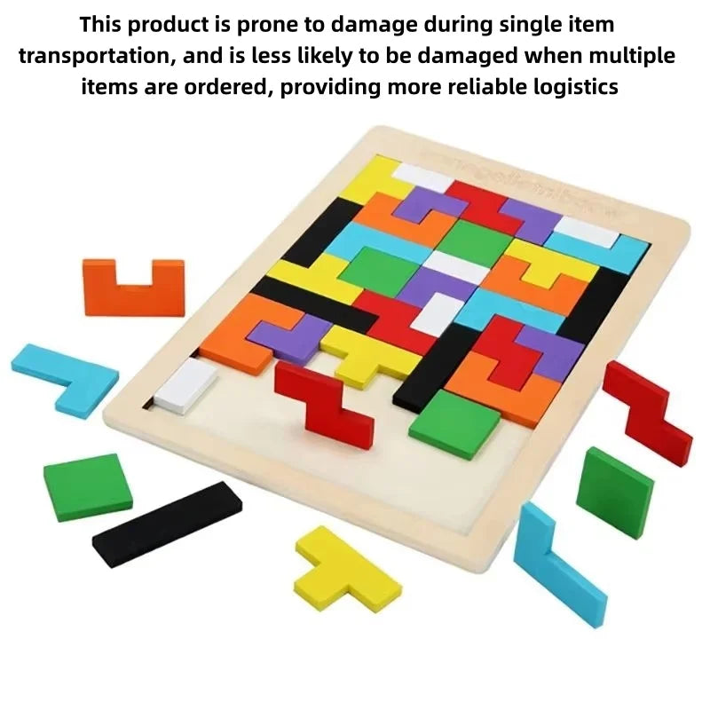 Colorful Wooden Tangram Puzzle – photo 7