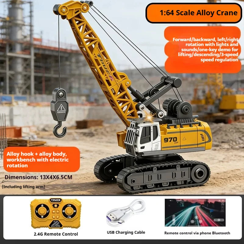1:64 Mini RC Alloy Construction Vehicles – rc car photo 8
