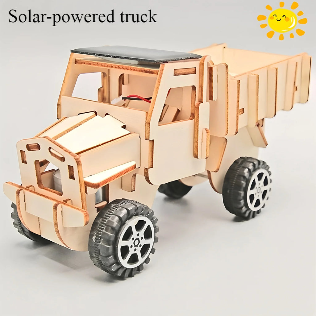 Solar-Powered Car & Lunar Rover DIY Wooden Model Kits – stem kit photo 9