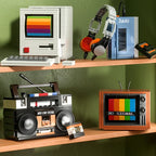 Retro Electronics Mini Building Block Sets – TV, Computer, Walkman, Game Console & Radio Brick Models, 132–274 Pcs