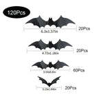 3D Black Bat Wall Stickers – halloween decor photo 11