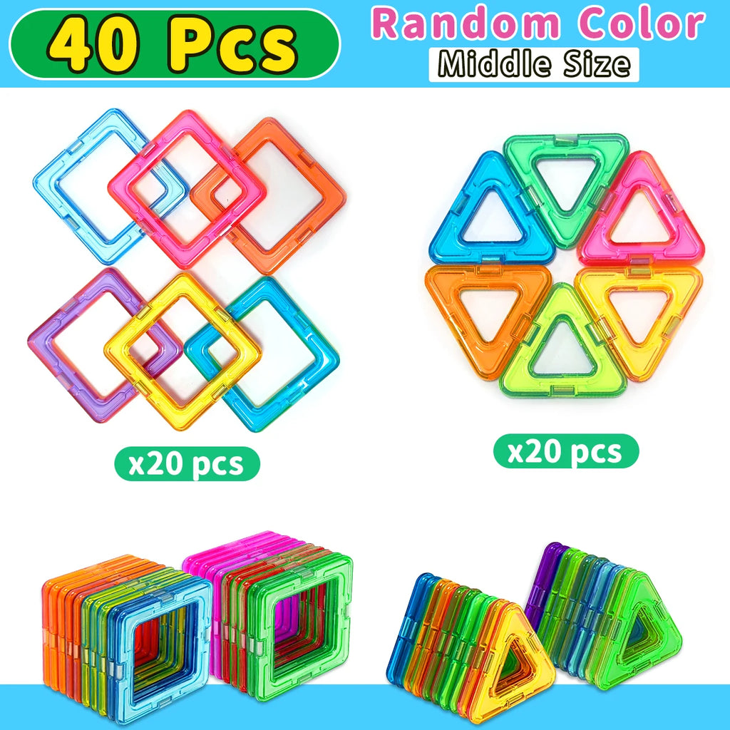 Magnetic Building Blocks Set for Kids – photo 14