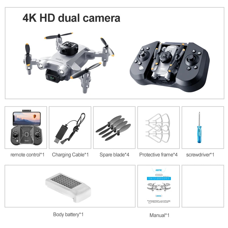 Mini Foldable WiFi FPV Drone with Dual Camera – photo 9
