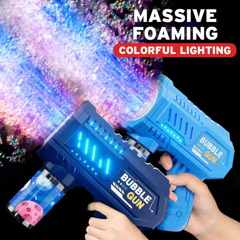 Glowing Automatic Bubble Machine Gun for Kids – bubble toy photo 2