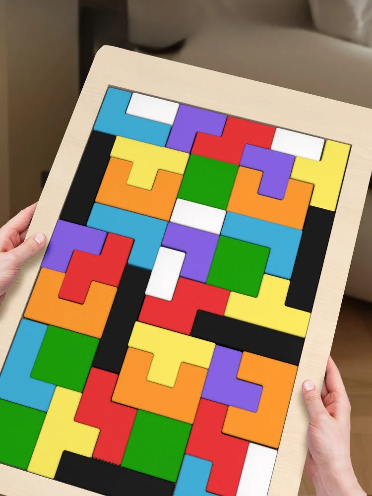 Colorful Wooden Tangram Puzzle – photo 2