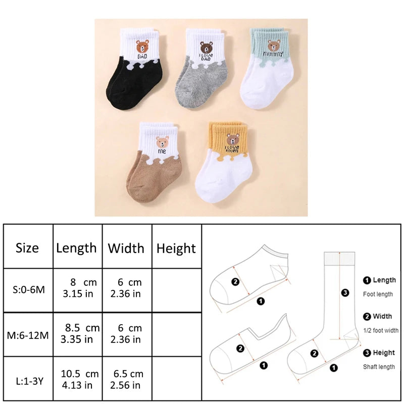 5 Pairs Baby Ankle Socks – baby socks photo 5