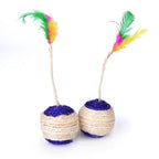 Sisal Feather Shuttlecock Cat Toy – cat toys photo 4