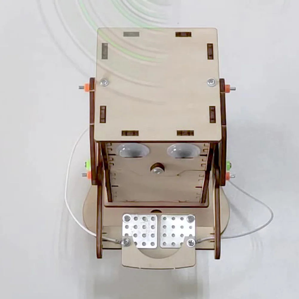 DIY Coin-Eating Robot Wooden Model Kit – stem kit photo 4