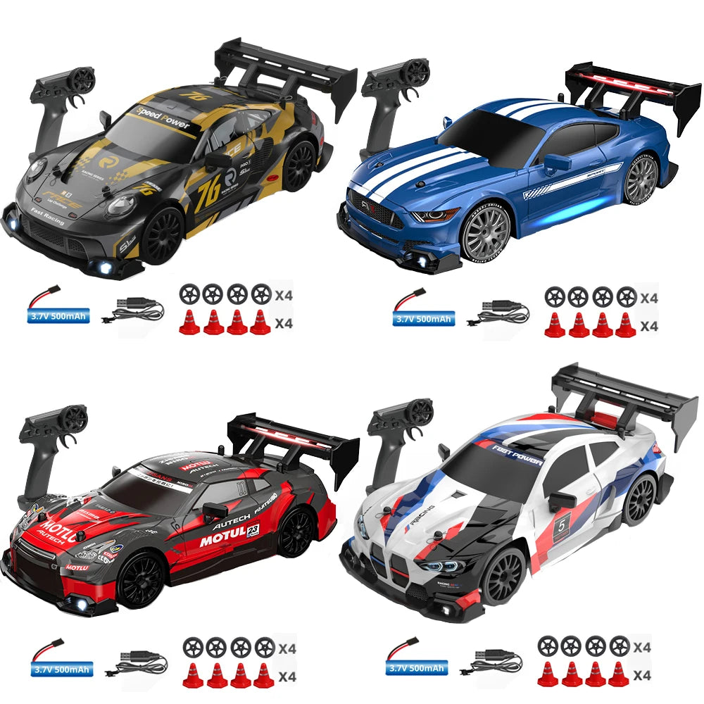 1:24 High-Speed RC Drift Car – 2.4G 4WD Remote Control Mini Racing Car, 30-Minute Play, 14 Styles
