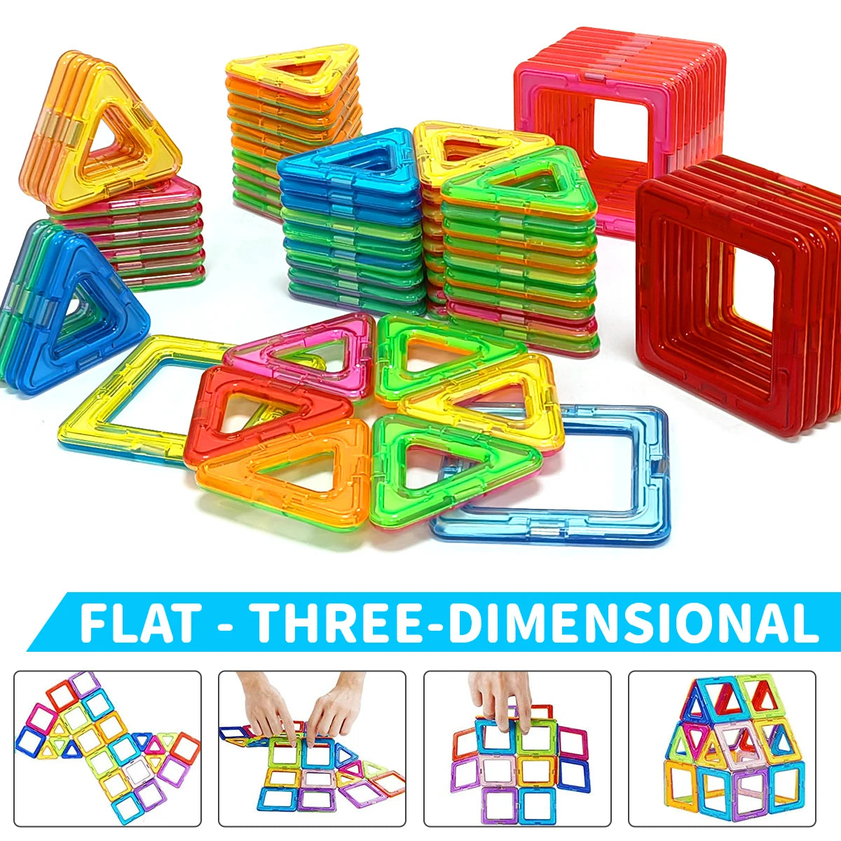 Magnetic Building Blocks Set for Kids – photo 6