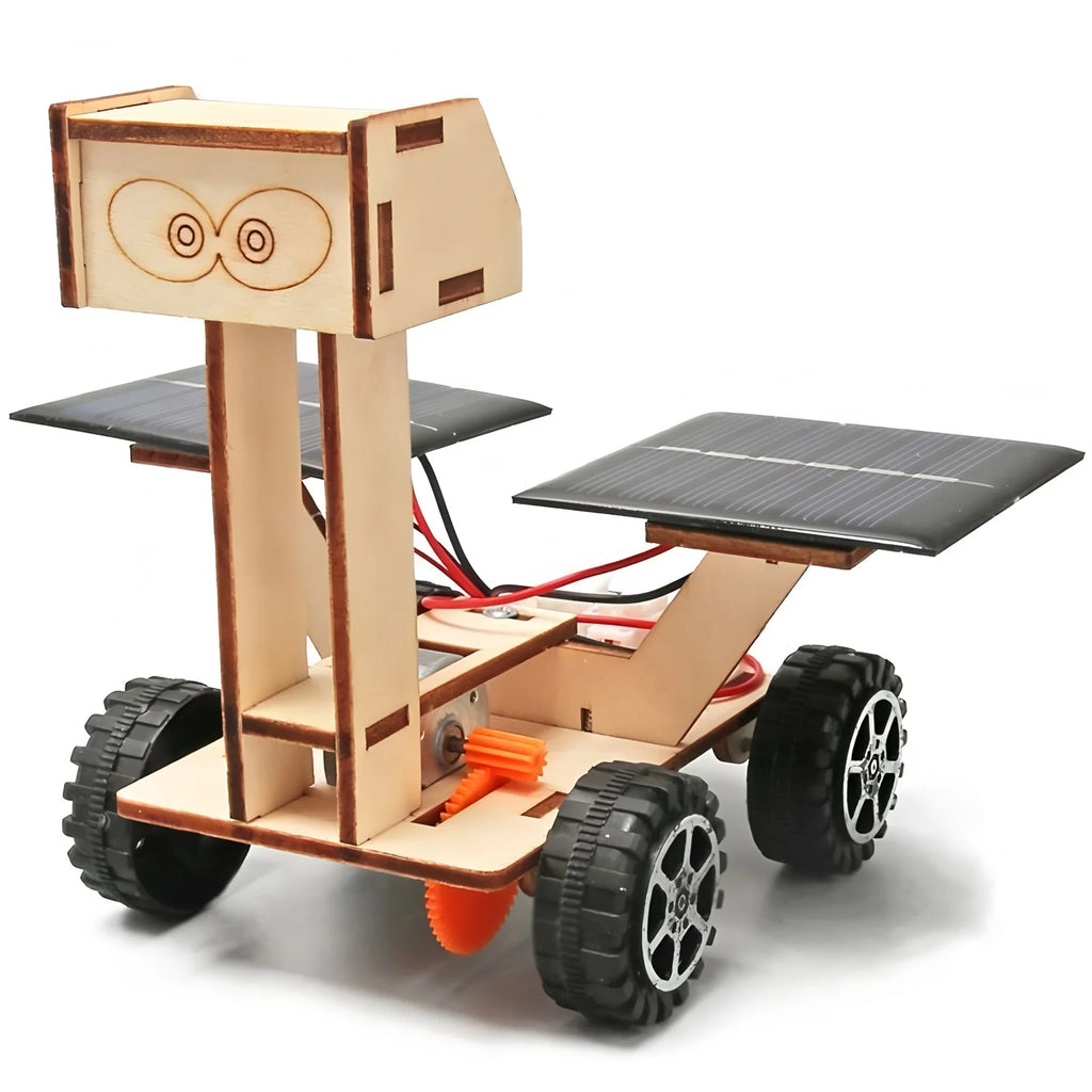 Solar-Powered Car & Lunar Rover DIY Wooden Model Kits – STEM Science Experiment Toys, 23 Models