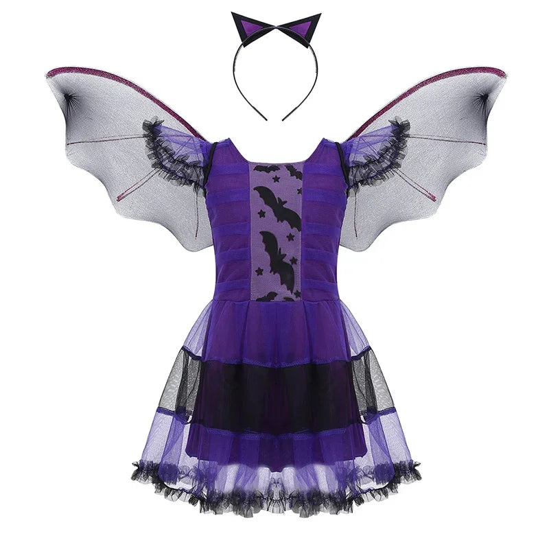 Girls Vampire Tutu Dress Costume – kids costume photo 15
