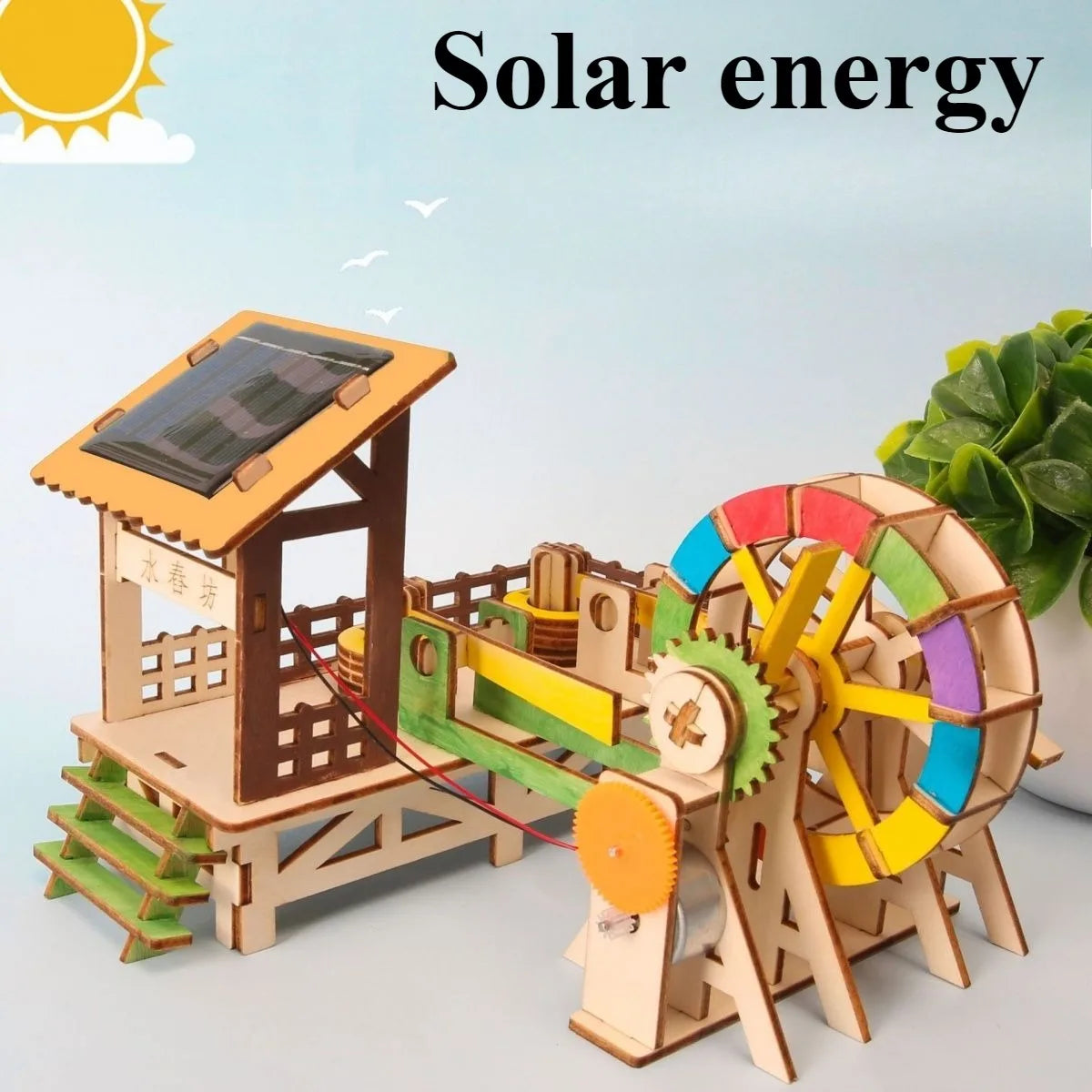 Solar-Powered Car & Lunar Rover DIY Wooden Model Kits – stem kit photo 19