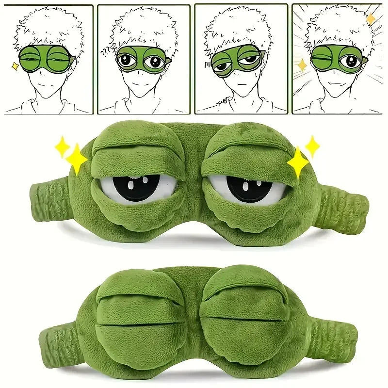 3D Sad Frog Sleep Mask – photo 4