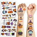Halloween Pumpkin Temporary Tattoos – 10 Sheets Waterproof Fake Tattoos for Kids, Party Favors