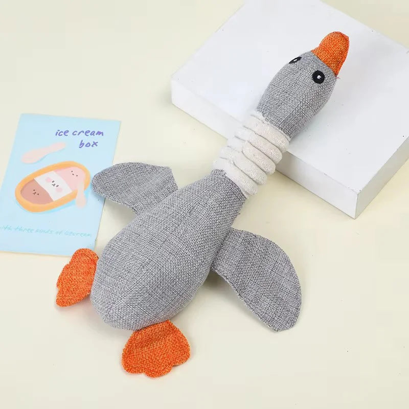 Plush Duck Squeaky Dog Toy – photo 12