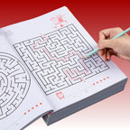 Kids Maze Puzzle Book – Brain-Challenging Logic & Concentration Activity Book, Easy to Advanced Levels