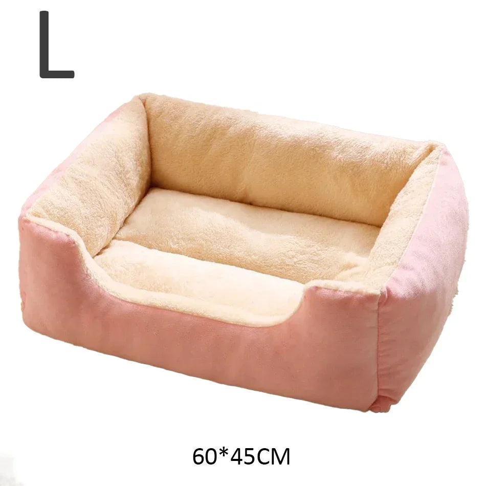 Soft Plush Cat Bed Basket – pet bed photo 18